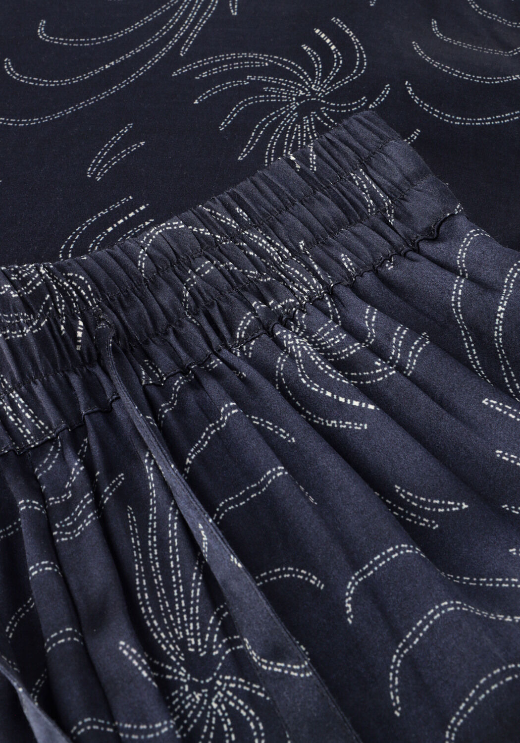 Donkerblauwe IBANA Wijde broek PAE - large