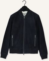 Blauwe SELECTED MEN Leren jas SLHICONIC BOMBER SUEDE JKT W S Blauwe SELECTED MEN Leren jas SLHICONIC BOMBER SUEDE JKT W S - medium