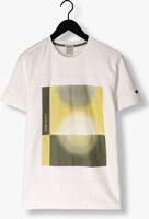 Lichtgrijze CAST IRON T-shirt SHORT SLEEVE R-NECK REGULAR FIT TWILL