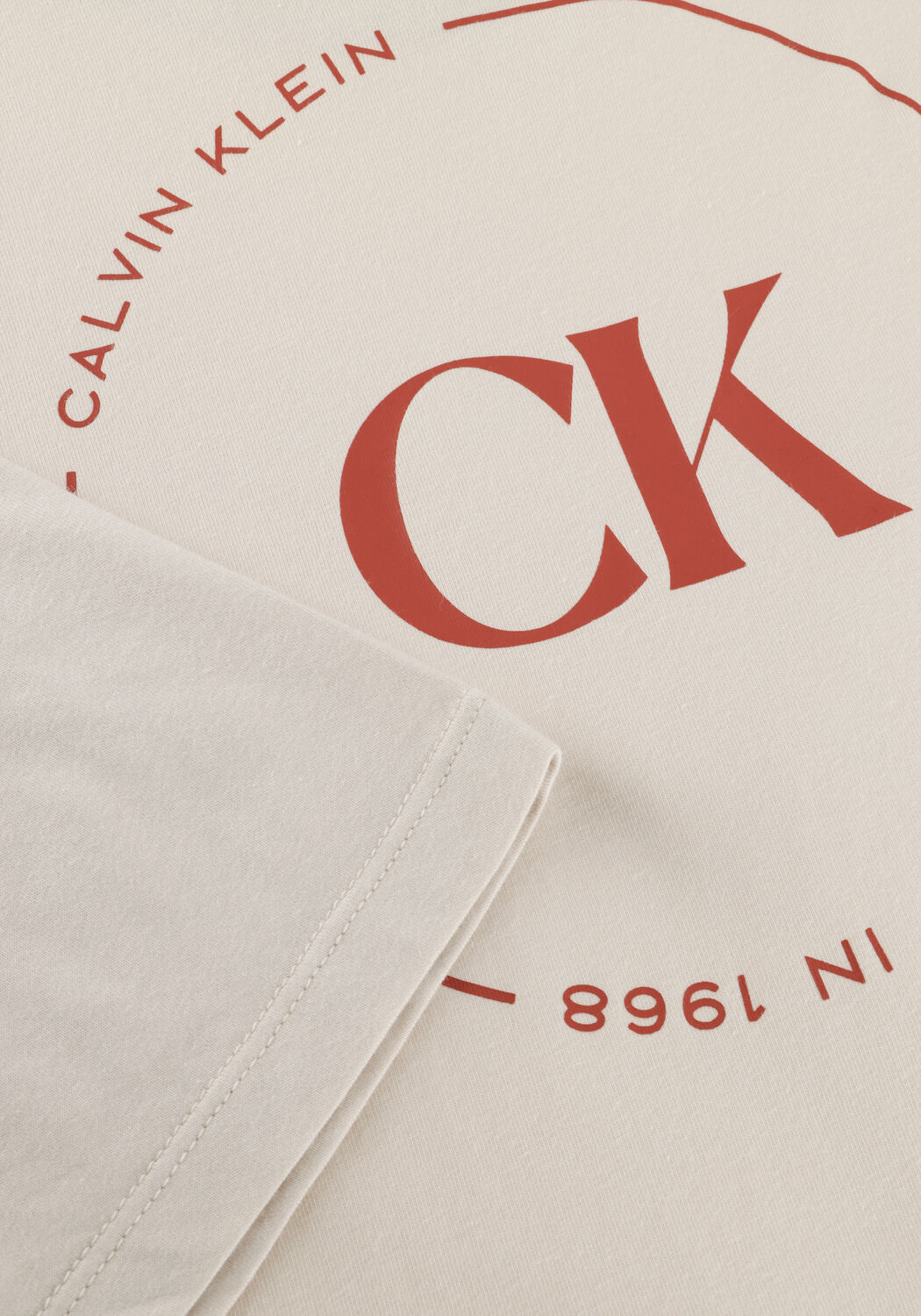 Zand CALVIN KLEIN T-shirt 30S EU WHOLESALE JEANS GRAPHICS - large