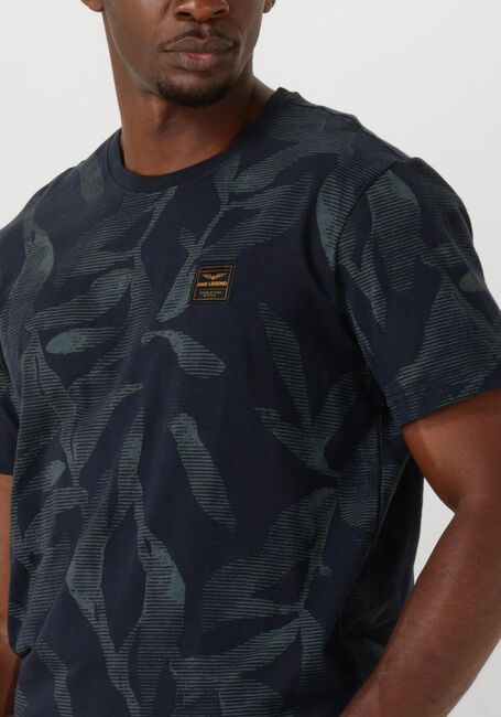 PME LEGEND T-shirt SLUB JERSEY AOP Bleu foncé - large