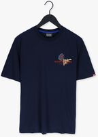 Donkerblauwe SCOTCH & SODA T-shirt GRAPHIC CREWNECK JERSEY T-SHIRT