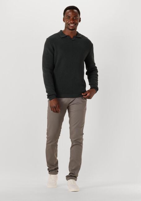 DSTREZZED Pull KOSTAS LONGSLEEVE POLO Vert foncé - large