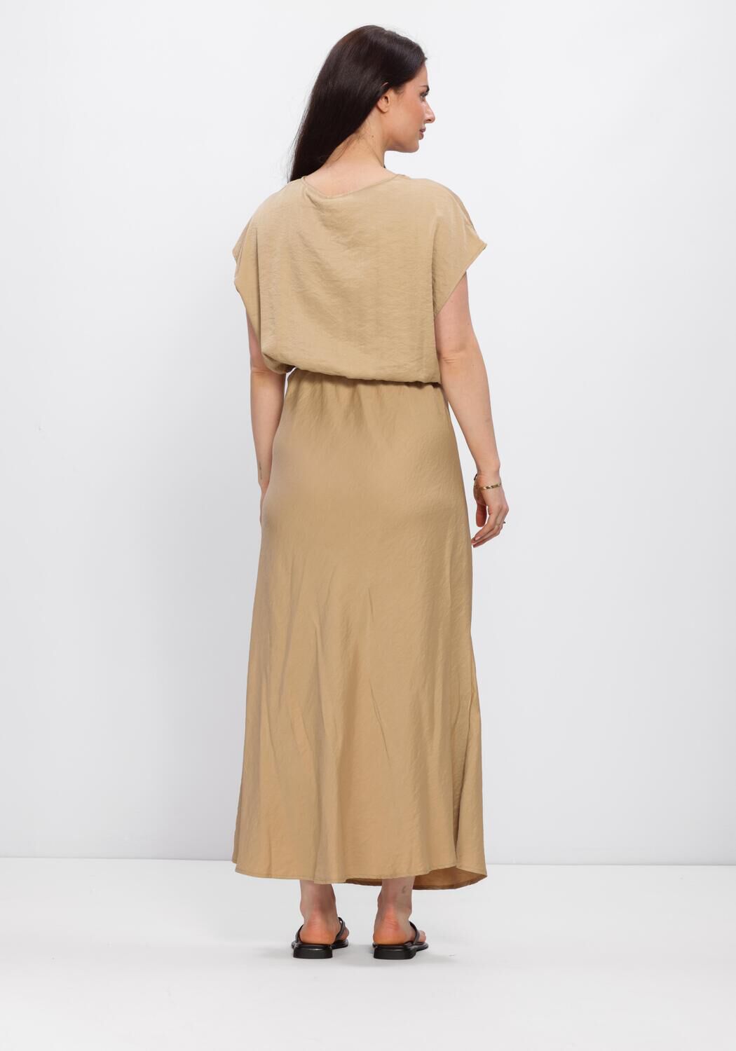 BEAUMONT Robe maxi AYMEE DRESS en beige - large