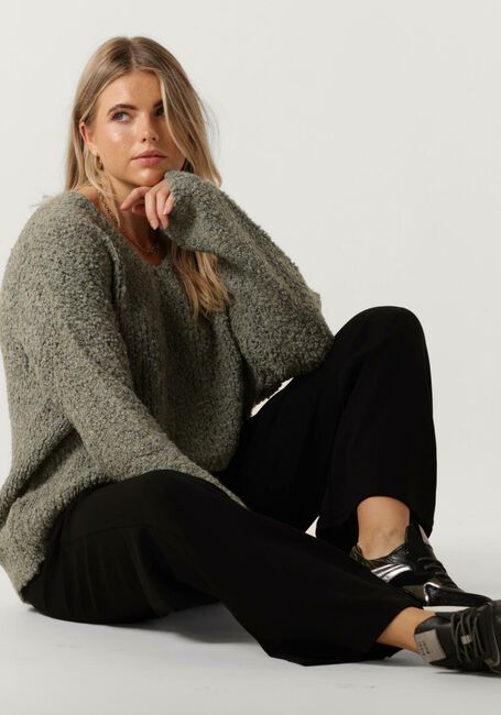 SIMPLE Pull KNIT-BOCC-23-1 SWEATER en vert - large