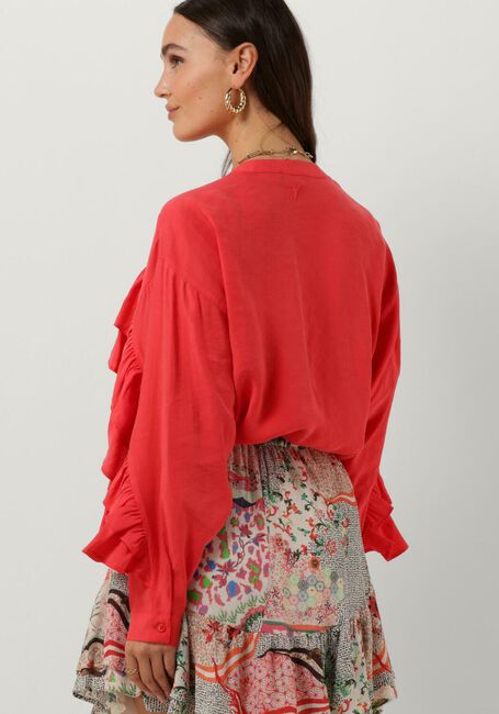 ALIX THE LABEL LADIES WOVEN LIGHT FLOW RUFFLE BLOUSE Blouses Corail - large