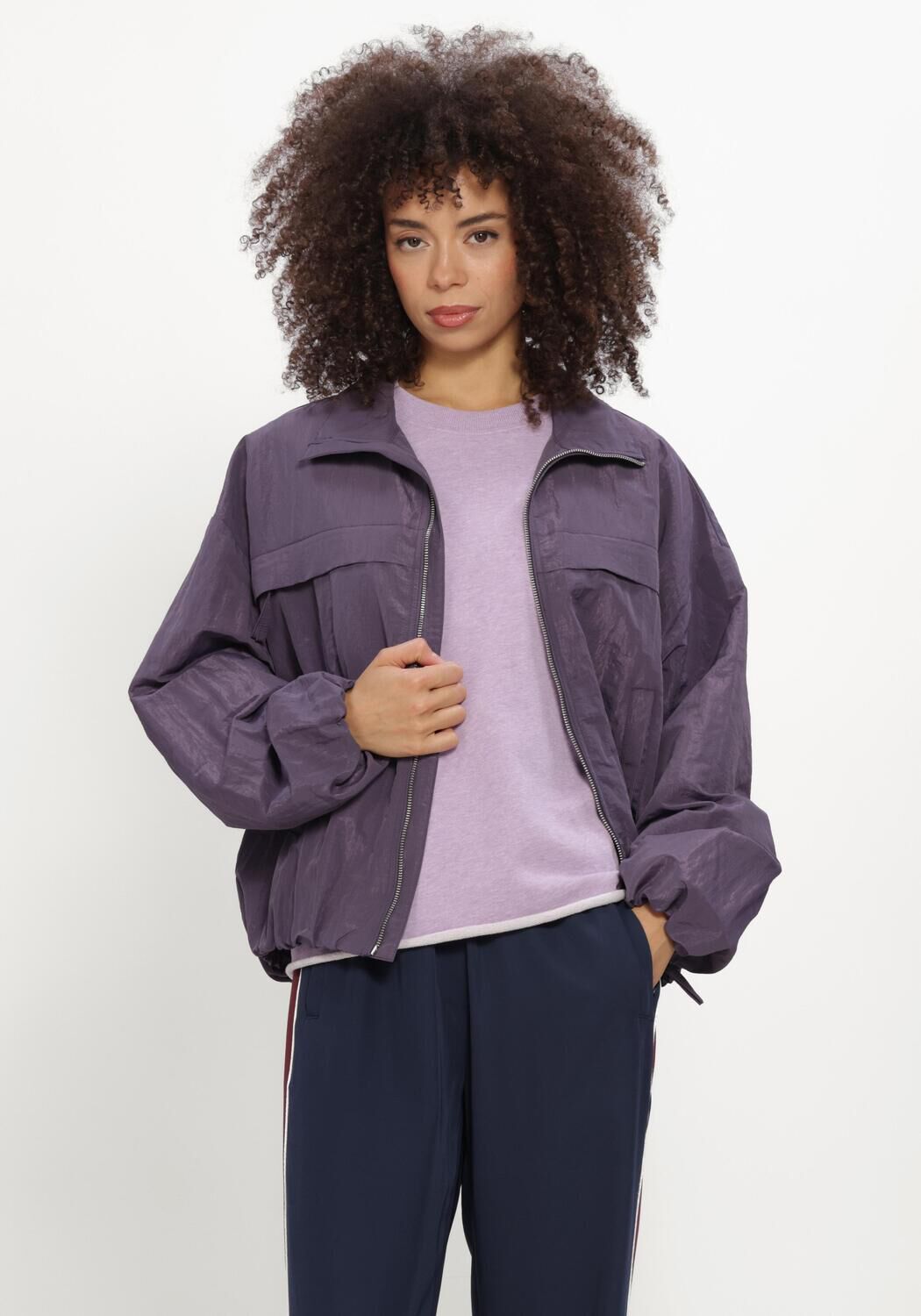 CATWALK JUNKIE Jack WINDBREAKER JACKET en violet - large