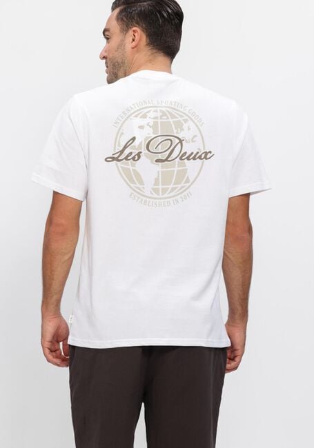 Witte LES DEUX T-shirt BEN GLOBE T-SHIRT - large