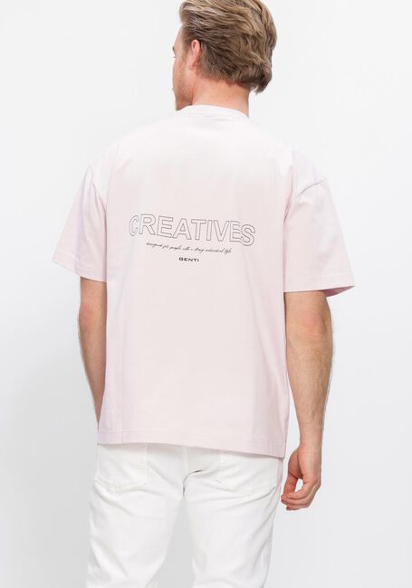 GENTI T-shirt T-SHIRT SS 1242 en rose - large