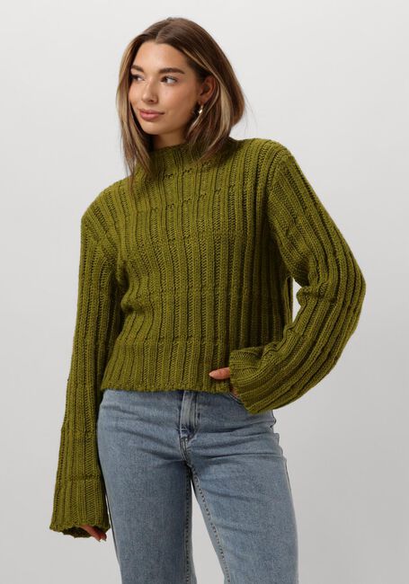 MODSTRÖM Pull FELIPEMD SHORT T-NECK en vert - large