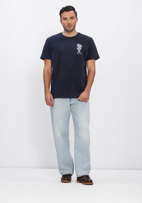 PURE PATH T-shirt EMBROIDERED VASE T-SHIRT Bleu fonc&eacute; - large