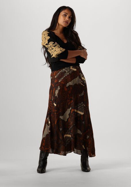 MES DEMOISELLES Jupe maxi ANCHOR en marron - large