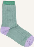 BECKSONDERGAARD Chaussettes GLITTER DRAKE BLOCK SOCK en vert BECKSONDERGAARD Chaussettes GLITTER DRAKE BLOCK SOCK en vert - medium