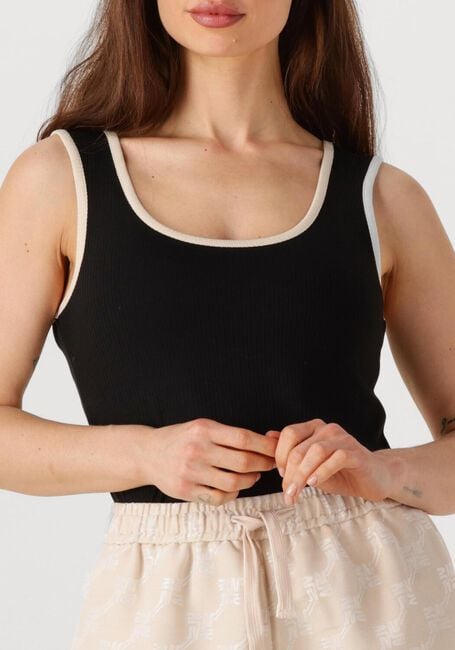 Zwarte OBJECT Top OBJJAMIE S/L SLI TANK TOP NOOS - large