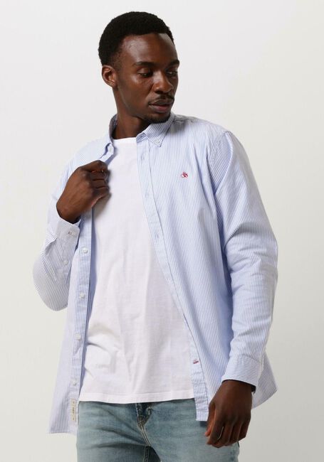 SCOTCH & SODA Chemise décontracté ESSENTIAL OXFORD STRIPE SHIRT en bleu - large