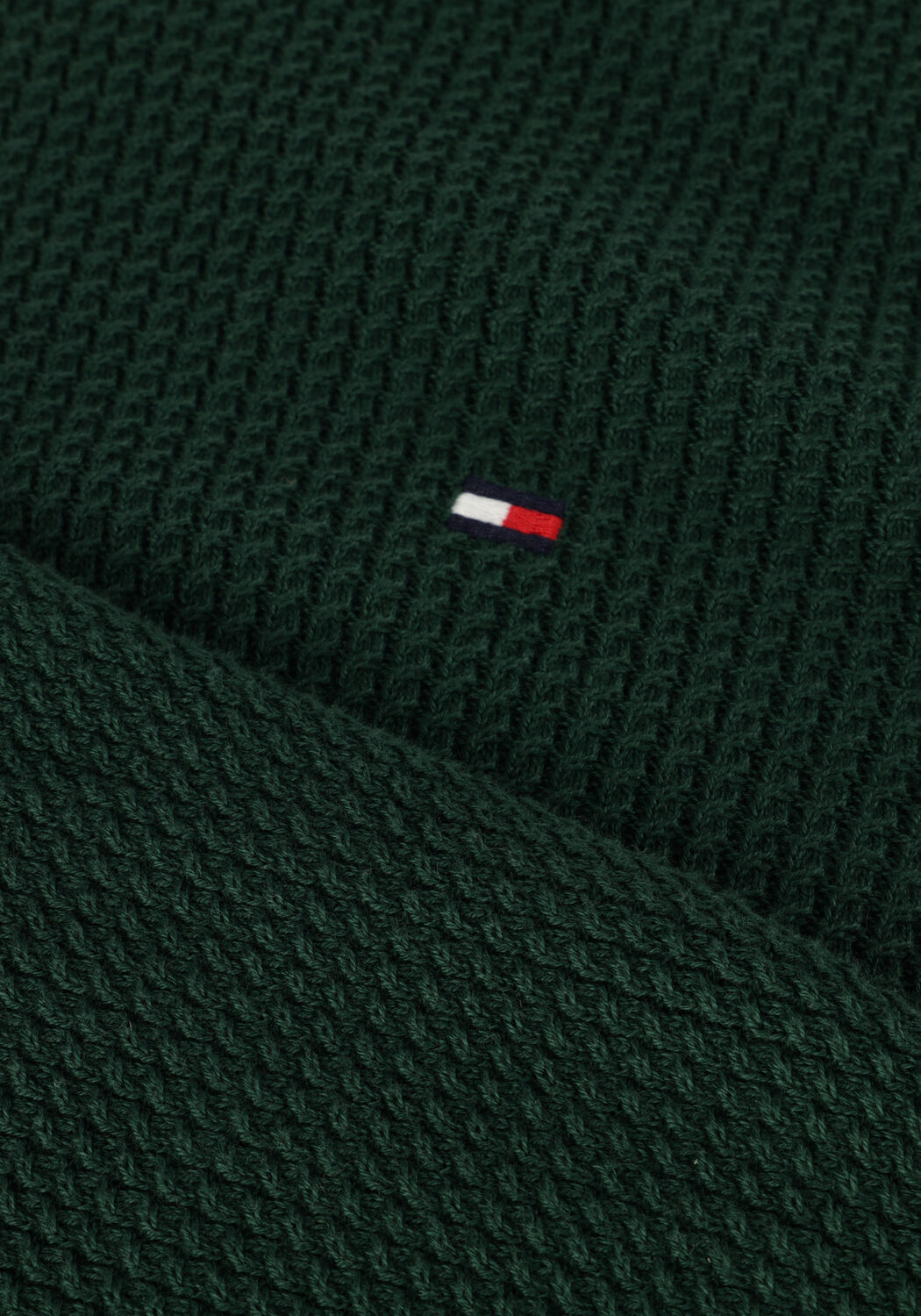 Donkergroene TOMMY HILFIGER Trui STRUCTURE CREW NK - large