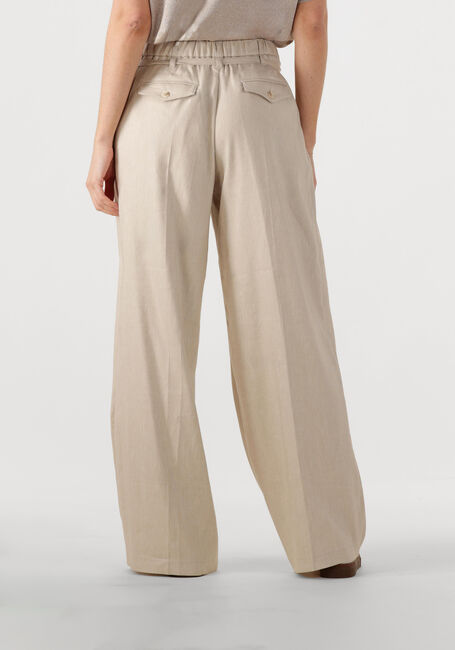 SUMMUM Pantalon TROUSERS WIDE LINEN BLEND TWILL en beige - large