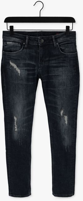 Donkerblauwe PUREWHITE Slim fit jeans #THE JONE - SKINNY FIT JEANS WITH ALLOVER DAMGAING SPOTS - large