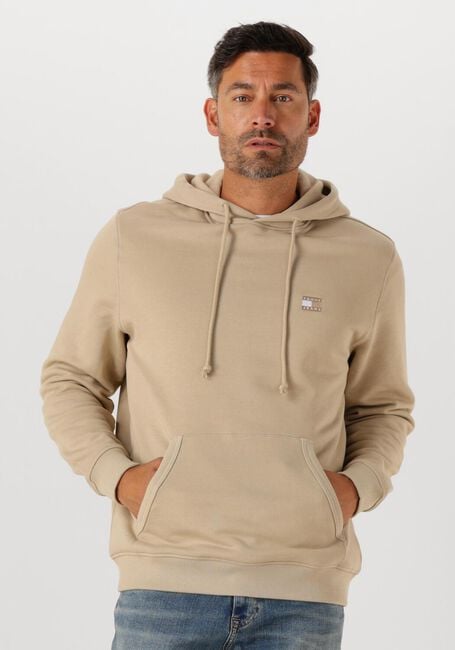 TOMMY JEANS Pull TJM REG BADGE HOODIE EXT en beige - large