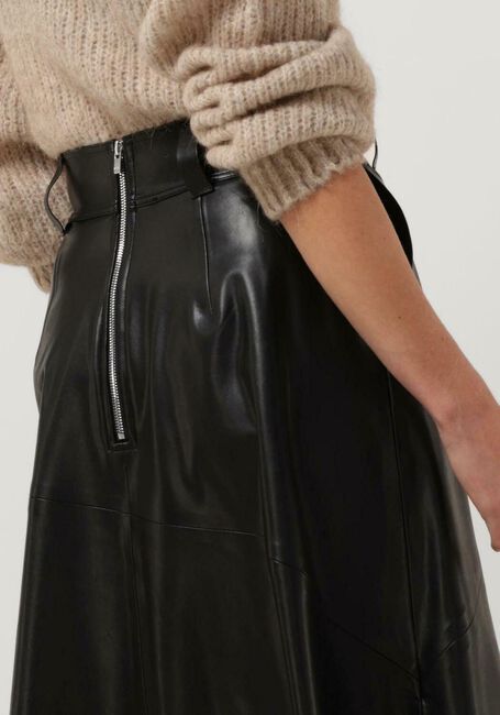 VANILIA Jupe midi VEGAN LEATHER SKIRT en noir - large
