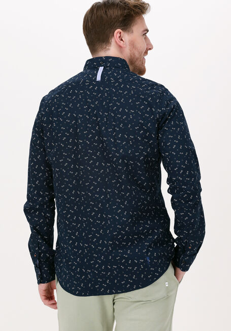 SCOTCH & SODA Chemise décontracté SLIM FIT PRINTED POPLIN SHIRT Bleu foncé - large