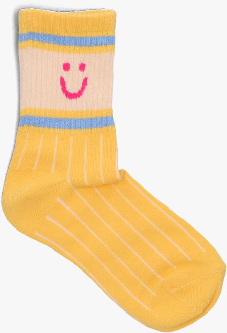 Gele NONO Beenmode RILEY SMILEY SPORTY SOCK - large