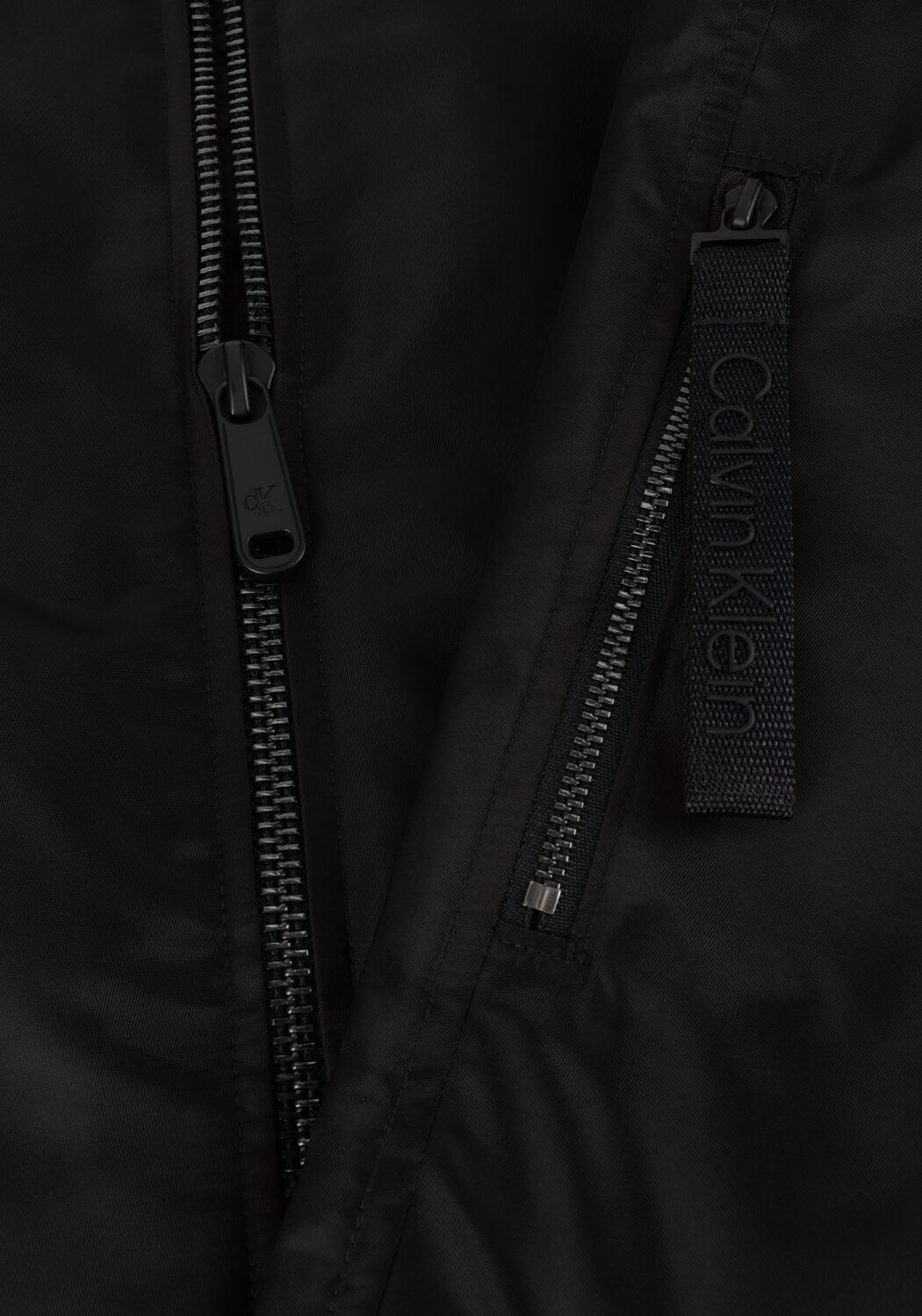 Zwarte CALVIN KLEIN Gewatteerde jas LS NYLON PADDED HERO BOMBER - large