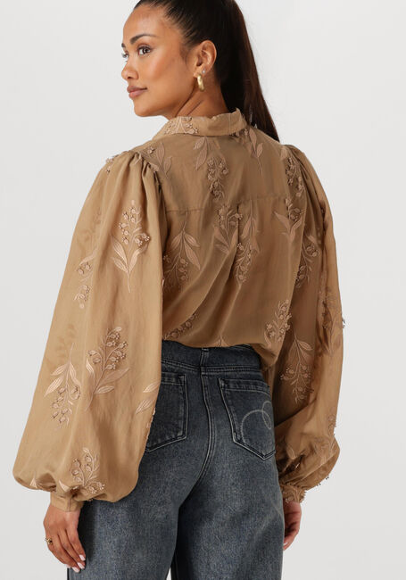 NUKUS JOLIES BLOUSE EMBROIDERY Blouses en camel - large