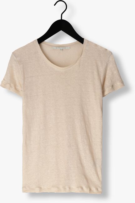 SECOND FEMALE T-shirt PEONY O-NECK TEE en beige - large