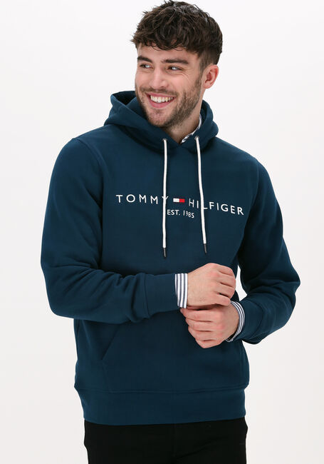 TOMMY HILFIGER Chandail TOMMY LOGO HOODY Bleu foncé - large