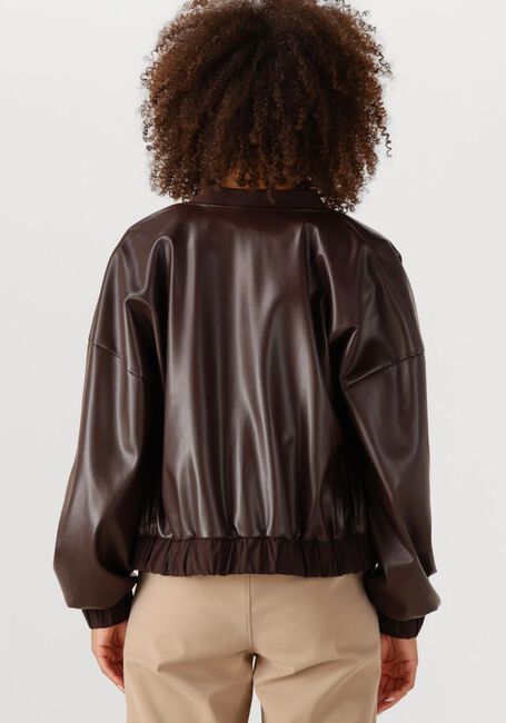 Bruine STUDIO ANNELOES Jack MAYTE FAUX LEATHER BOMBER - large
