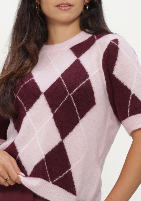 Y.A.S. Haut YASJOHI SS WOOL BLEND PULLOVER en rose - large