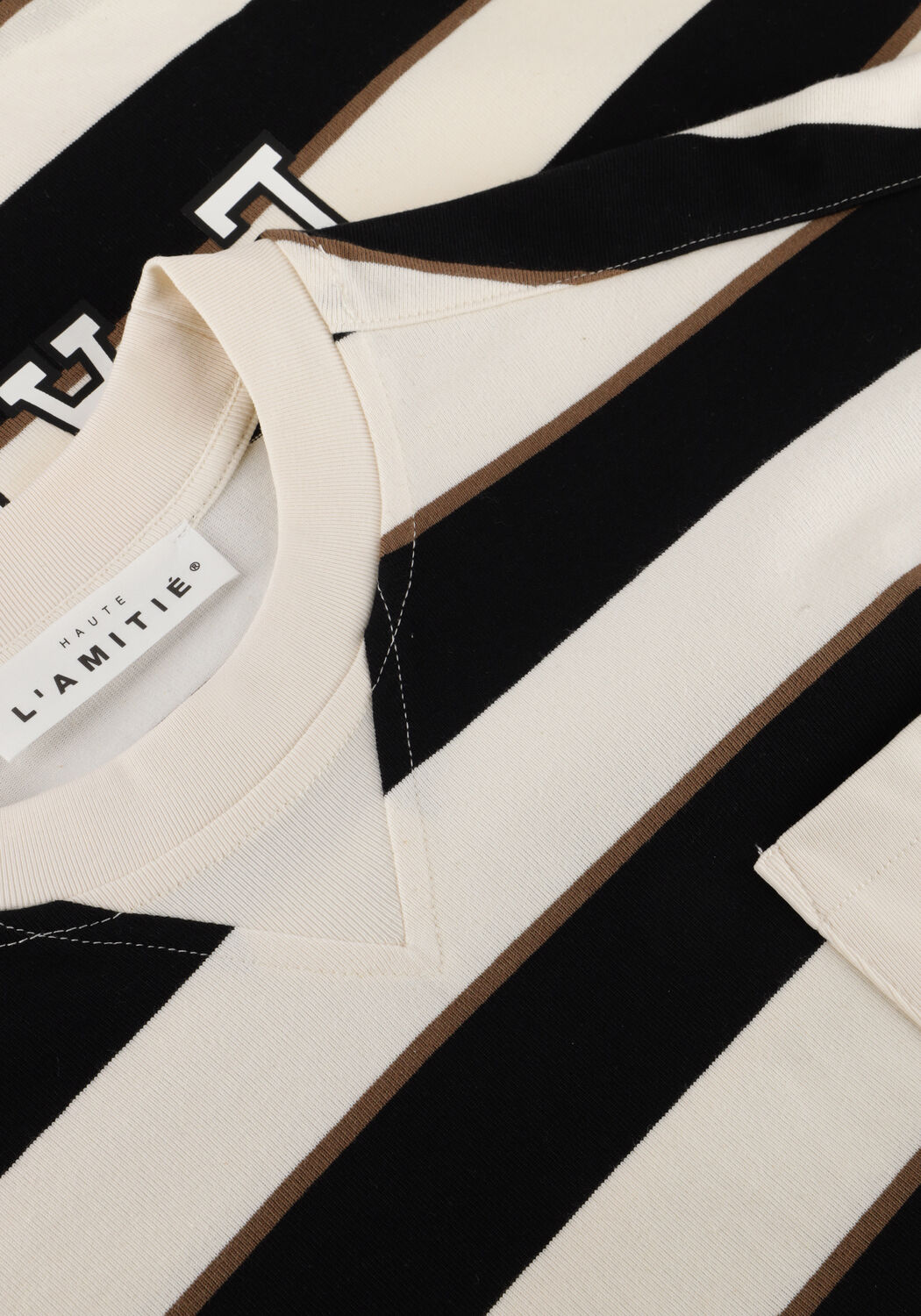 Multi HAUTE L'AMITI&Eacute; Top VERONICA STRIPE TEE SWEAT - large