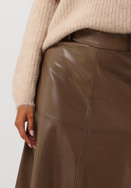 BRUUNS BAZAAR Jupe midi VEGANI IMMA SKIRT en marron - large
