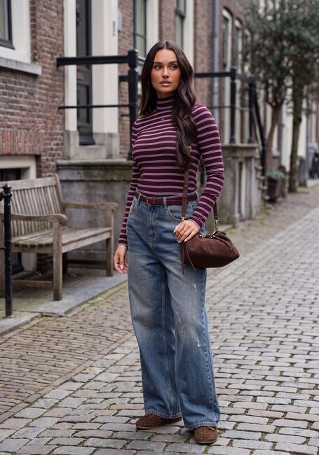 TOMMY JEANS Col roul&eacute; TJW ESSENTIAL MOCK NECK Bordeaux - large