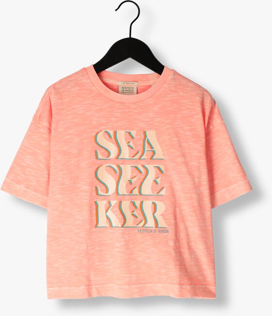 SCOTCH & SODA T-shirt SHORT SLEEVE TIE DYE T-SHIRT La pêche - large