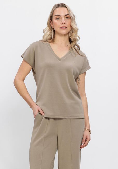 Taupe AIMEE THE LABEL T-shirt INGRID - large