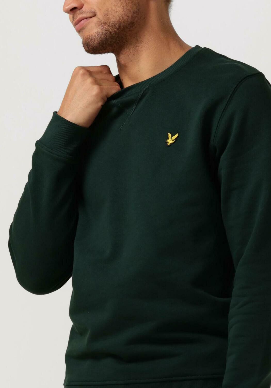 Groene LYLE SCOTT Trui CREW NECK SWEATSHIRT Omoda