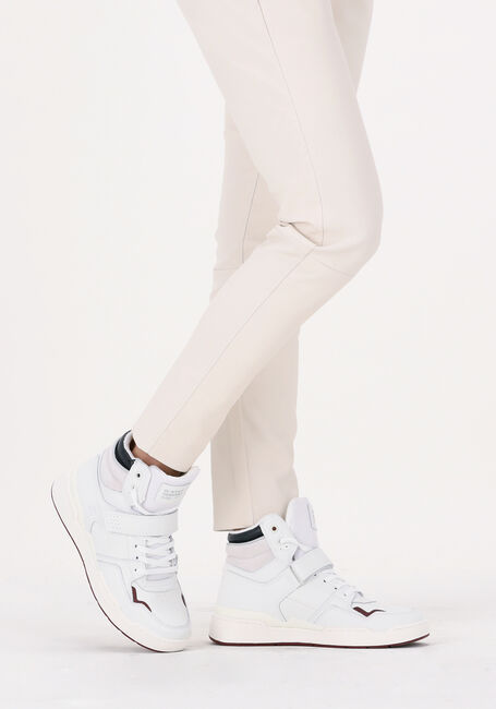 G-STAR RAW Baskets montantes ATTACC MID LEA W en blanc - large