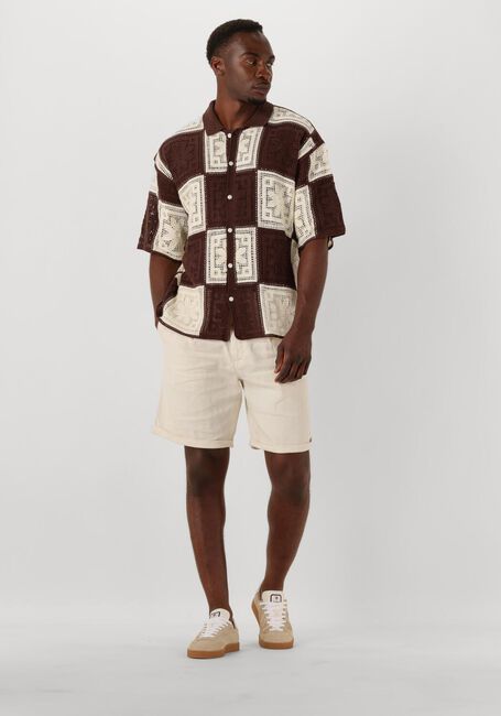 WOODBIRD Chemise décontracté WBBANKS CROCHET KNIT en marron - large