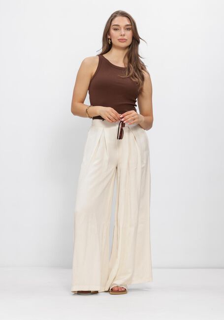 MINUS Haut MSMALUNA GOTS RIB TOP en marron - large