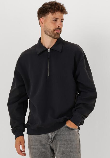 WOODBIRD Chandail WBTOM ZIP POLO en noir - large