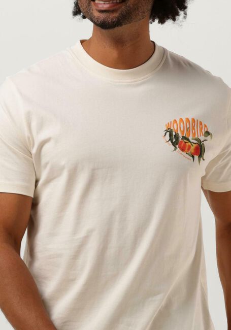 WOODBIRD T-shirt RICS PEACH TEE Blanc - large