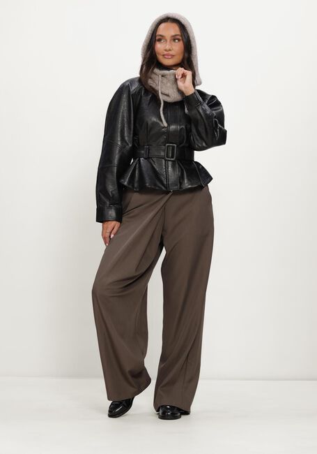 Zwarte NEO NOIR Leren jas JACLYN FAUX LEATHER JACKET - large