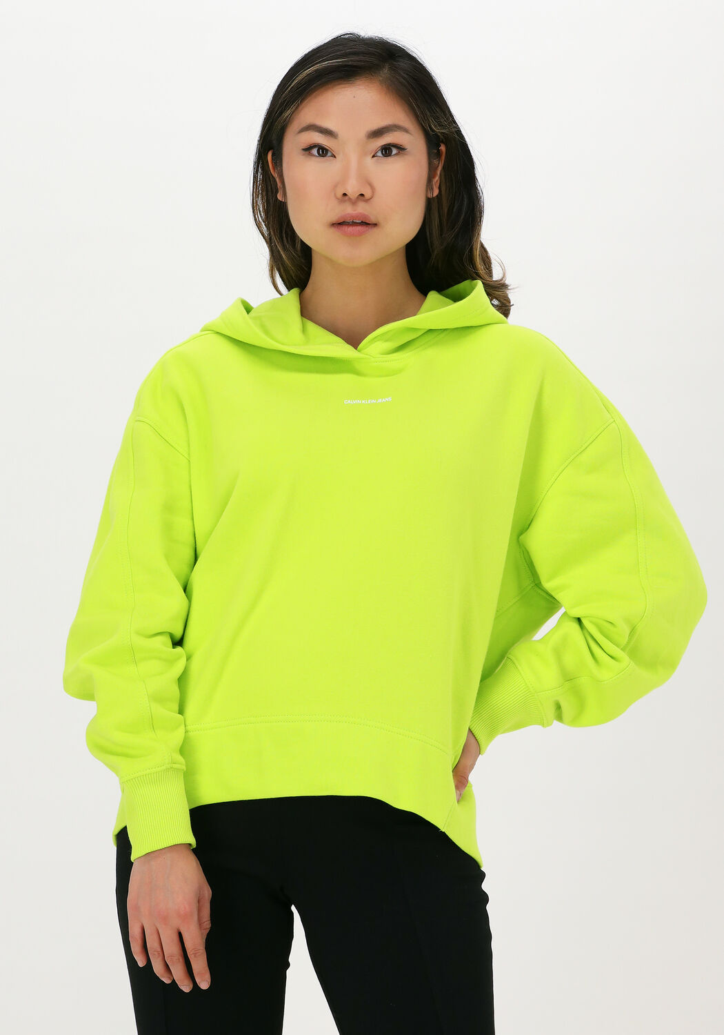 Groene CALVIN KLEIN Sweater MICRO BRANDING HOODIE Omoda
