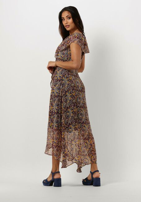 AAIKO Robe midi ESMEE ORIENTAL VIS 520 en marron - large