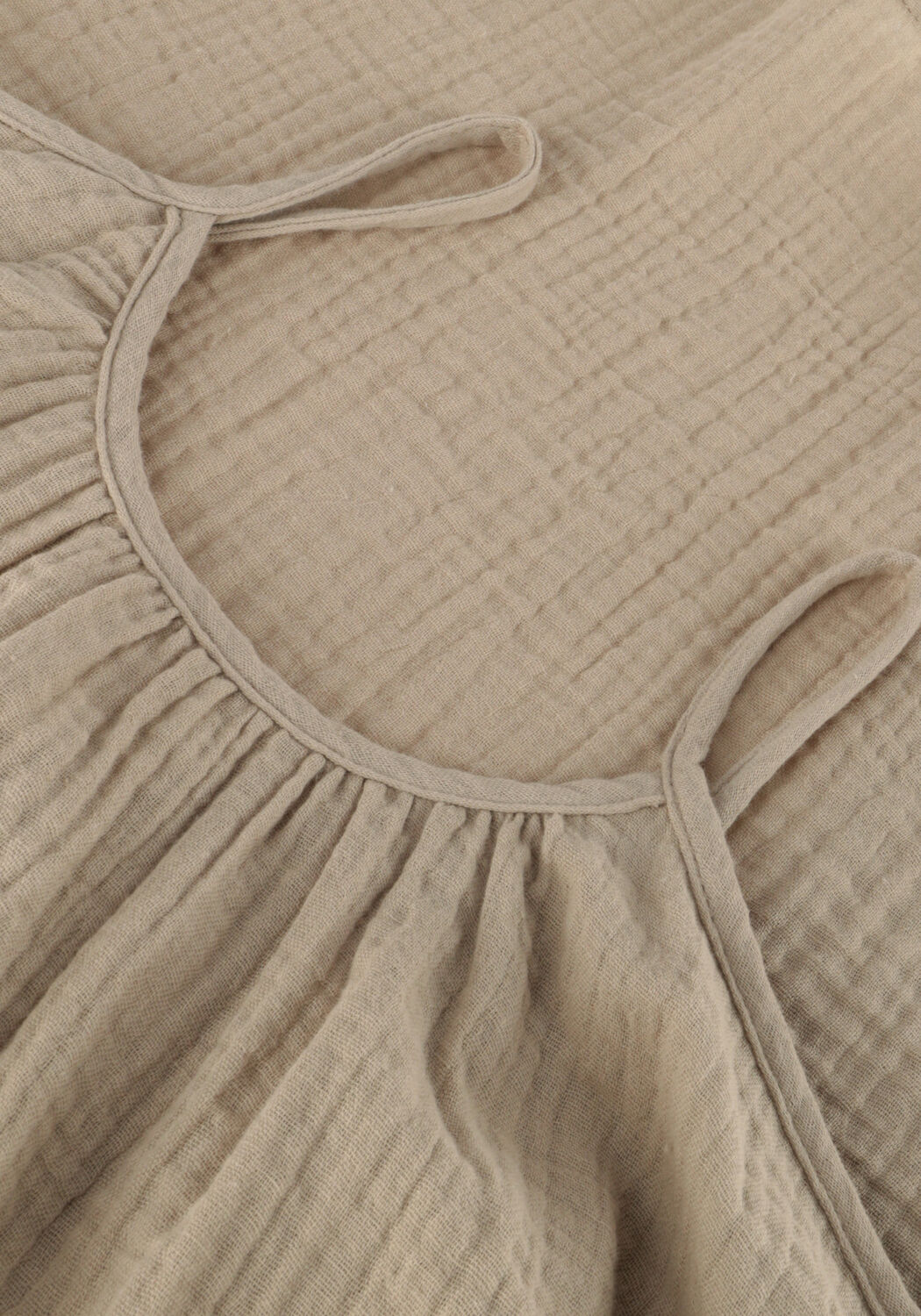 Taupe KONGES SLOJD Midi jurk OLIVE STRAP DRESS - large