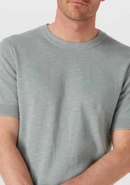 CAST IRON T-shirt COTTON BLEND SLUB Gris clair - large