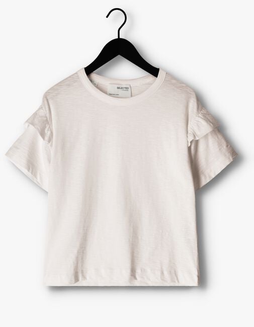 SELECTED FEMME T-shirt SLFRYLIE SS FLORENCE TEE en blanc - large