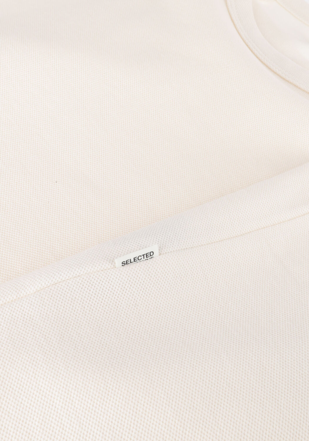 SELECTED MEN T-shirt SLHJOSEPH PIQUE O-NECK TEE en beige - large